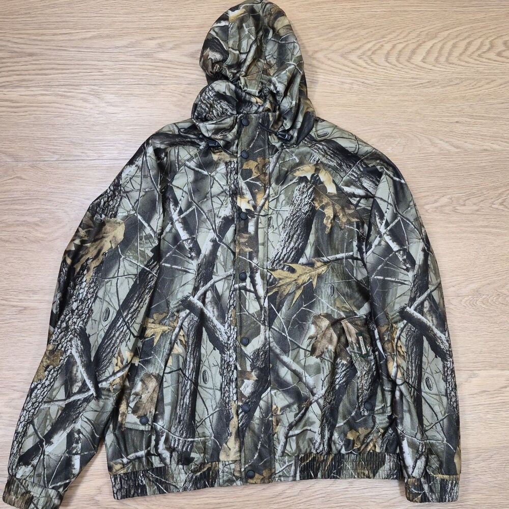 Vtg Remington Hunting Jacket Mens XL Mossy Oak Camouflage 3 In 1 Vented Coat